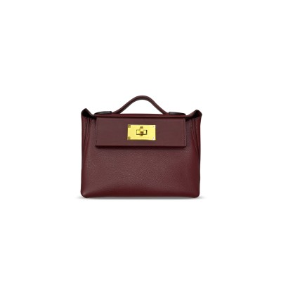 HERMÈS 2424 EVERCOLOR AND SWIFT GOLD HARDWARE (21*16*11cm)